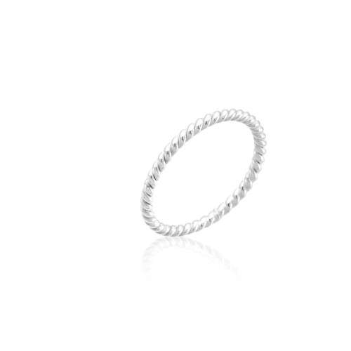 Anel Falange Torcido em Prata 925 no Atacado