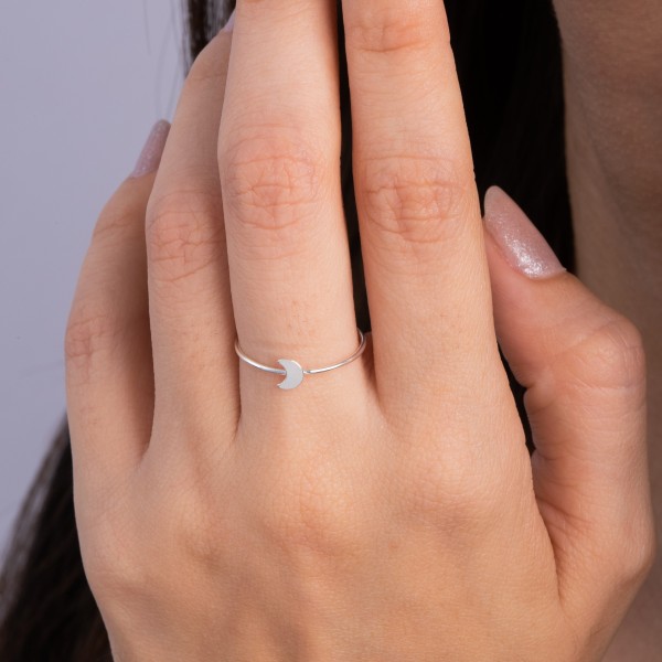 Anel Lua em Prata 925 no Atacado