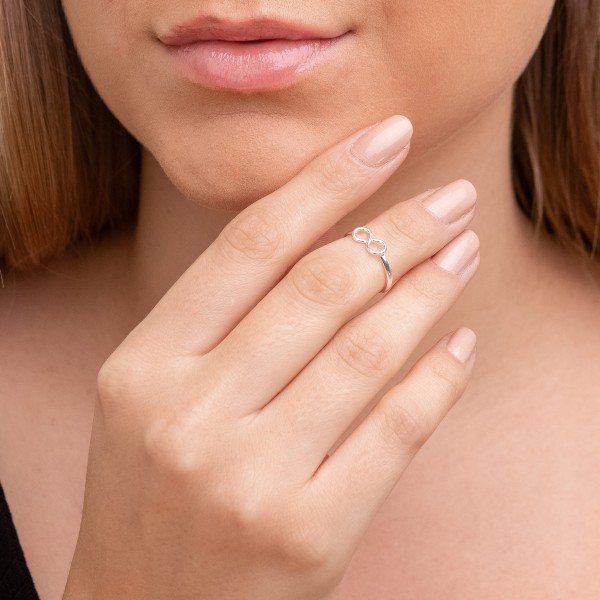 Anel Falange Infinito em Prata 925 no Atacado