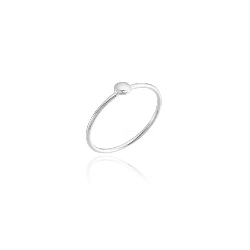 Anel Falange Meia Bola em Prata 925 no Atacado