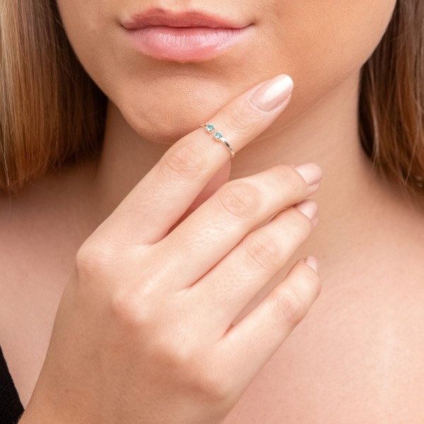 Anel Falange Regulável com Pedra em Prata 925 no Atacado