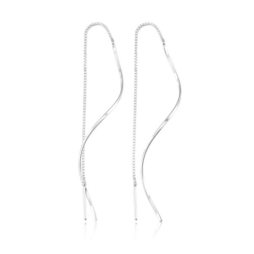 Brinco Fio e Corrente de Prata 925 no Atacado