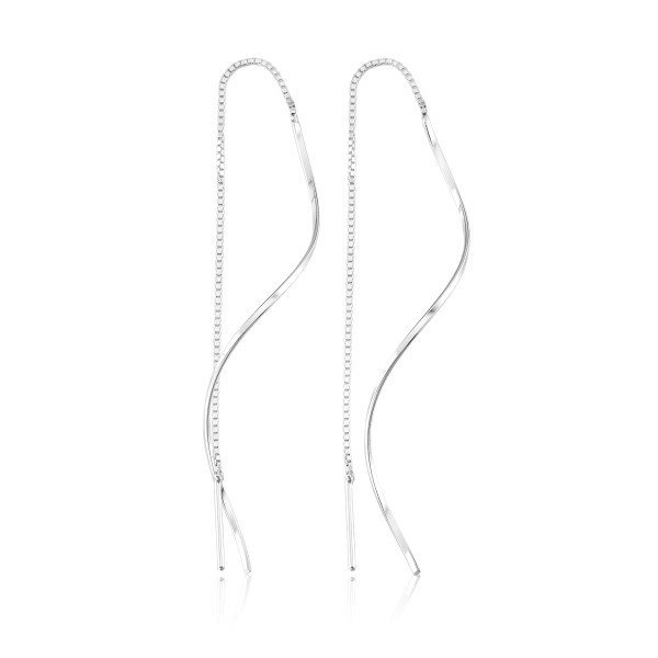 Brinco Fio e Corrente de Prata 925 no Atacado