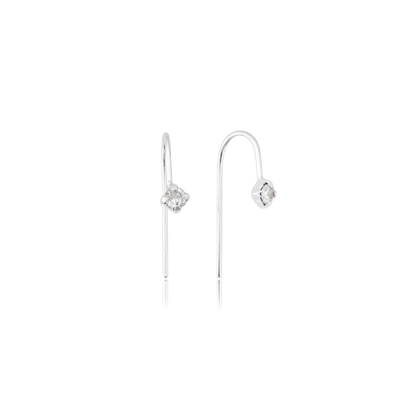 Brinco Ganho e Ponto de Luz em Prata 925 no Atacado