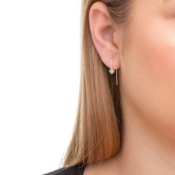 Brinco Ganho e Ponto de Luz em Prata 925 no Atacado