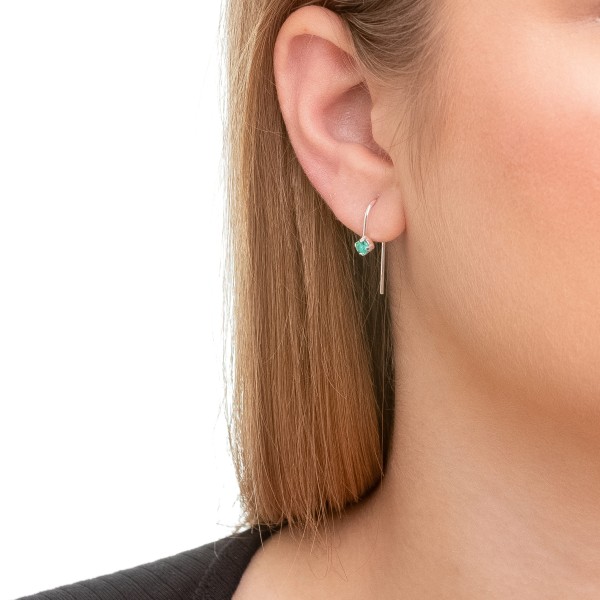 Brinco Ganho e Ponto de Luz em Prata 925 no Atacado