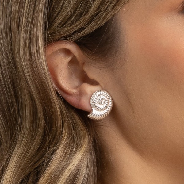 Brinco Concha em Prata 925 no Atacado