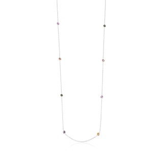 Colar Ponto de Luz Colors em Prata 925 no Atacado