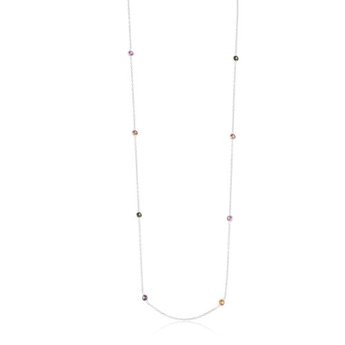 Colar Ponto de Luz Colors em Prata 925 no Atacado