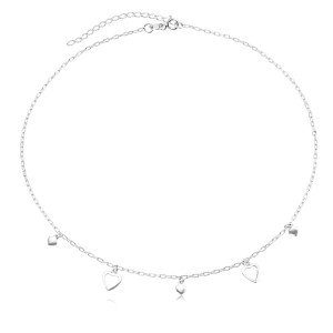 Choker Corações em Prata 925 no Atacado