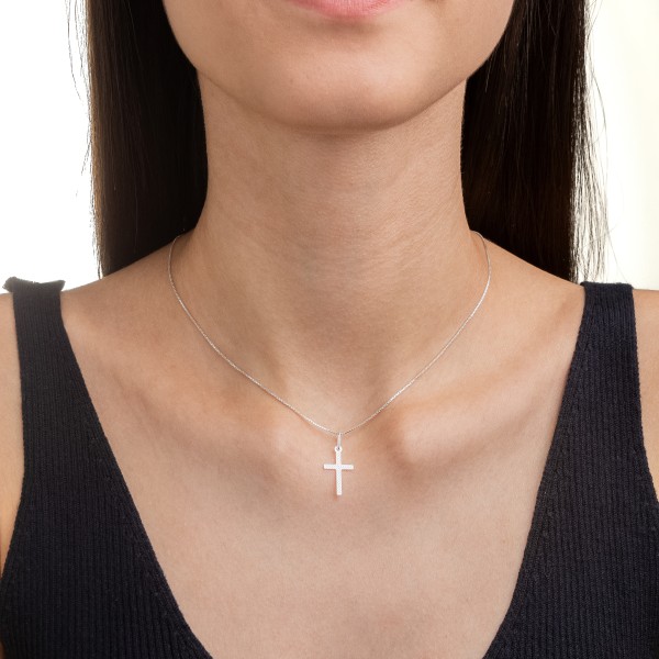 Pingente Cruz em Prata 925 no Atacado