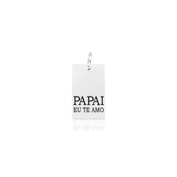 Pingente Papai Eu Te Amo Prata 925 no Atacado
