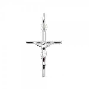 Pingente Cruz com Cristo em Prata 925 no Atacado