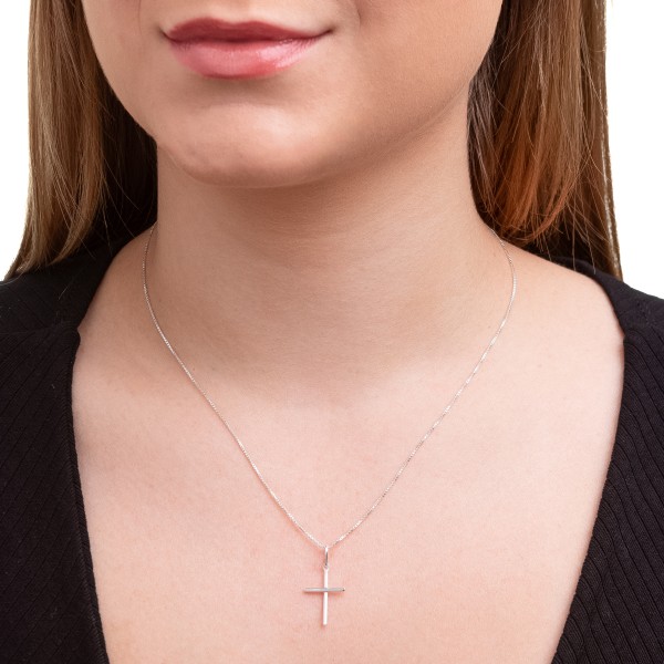 Pingente Cruz em Prata 925 no Atacado
