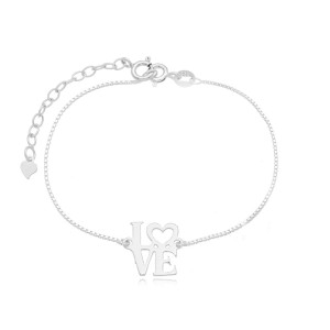 Pulseira Love em Prata 925 no Atacado