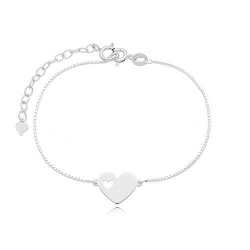 Pulseira Corações em Prata 925 no Atacado